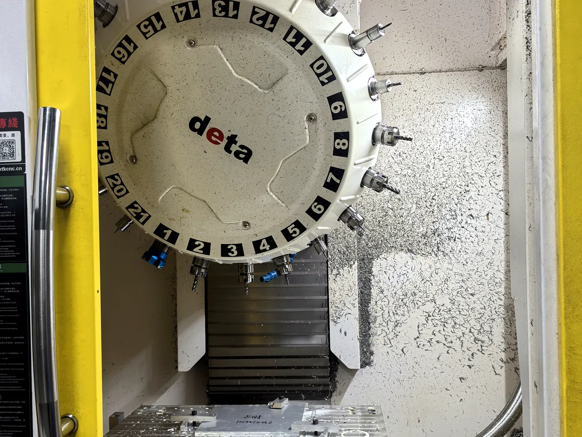CNC machining center inside the One Part CNC workshop